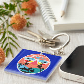 Vintage Sommer Design-68265 Schlüsselanhänger (Vorderseite rechts)