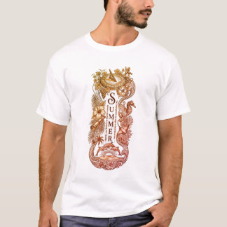 Vintage-Sommer-Herbst-Charme-Vogelscheuchen-T-Shir T-Shirt