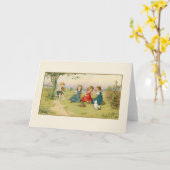 Vintage Sommer-Picnic Karte (Gelbe Blume)