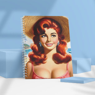 Vintage Sommer Pin-up Notizblock