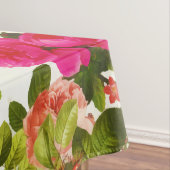 Vintage Sommer-Rosa-Rose-Peongs-Blume Tischdecke (Beispiel)