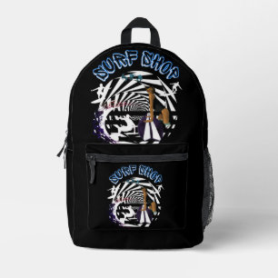 Vintage Sommer-Surfladen-Stil Bedruckter Rucksack