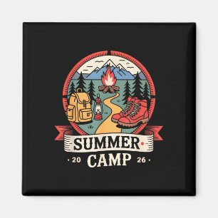 Vintage-Sommercamp 2026 Gastgeber-Campingpersonal Magnet