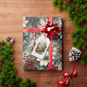 Vintage Sommerferien in Aquarellwäldern Geschenkanhänger