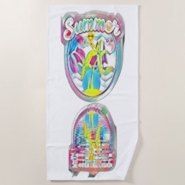 Vintage Sommerreflektion Strandtuch