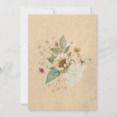 Vintage Sommersonnendusche Einladung (Rückseite)