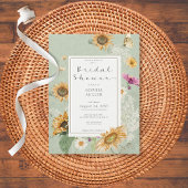 Vintage Sommersonnendusche Einladung Postkarte