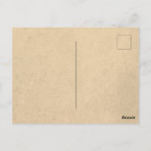 Vintage Sommersonnendusche Einladung Postkarte (Rückseite)