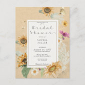 Vintage Sommersonnendusche Einladung Postkarte (Vorderseite)