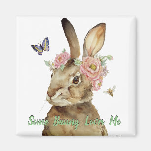 VINTAGE SOMNNY WEIT WEG VON RABBIT MAGNET
