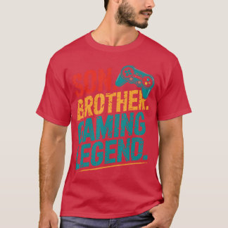 Vintage Son Brother Gamer Legendee Videospiel Gami T-Shirt