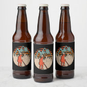 Vintage Sondeln-Metalldetektorin Bierflaschenetikett (Flaschen)
