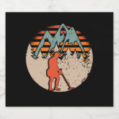 Vintage Sondeln-Metalldetektorin Bierflaschenetikett (Einzelnes Label)