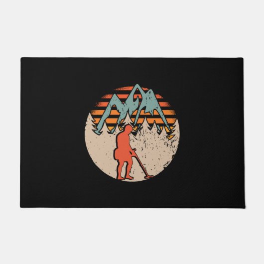 Vintage Sondeln-Metalldetektorin Fußmatte (Vorderseite)
