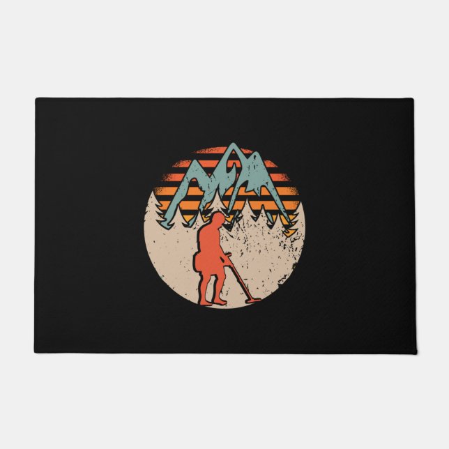 Vintage Sondeln-Metalldetektorin Fußmatte (Vorderseite)
