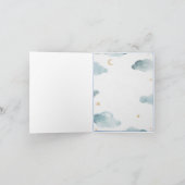 Vintage Sonderauslieferung Storch Babydusche Dankeskarte (Innenseite)