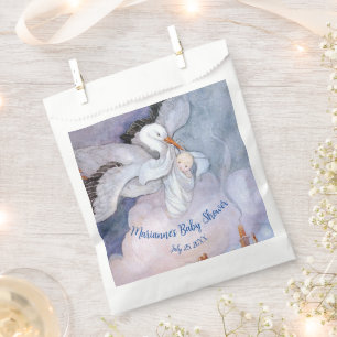 Vintage Sonderauslieferung Storch Babydusche Geschenktütchen