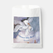 Vintage Sonderauslieferung Storch Babydusche Geschenktütchen (Vorderseite)