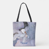 Vintage Sonderauslieferung Storch Babydusche Tasche (Rückseite)