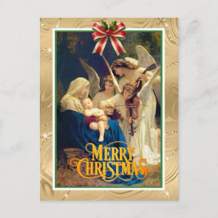 Vintage Song of the Angels Klassische Kunst Feiertagspostkarte