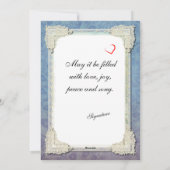 Vintage Songbird with Modern Message Feiertagskarte (Rückseite)