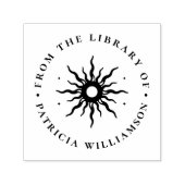 Vintage Sonne aus der Bibliothek des Individuellen Permastempel (Design)