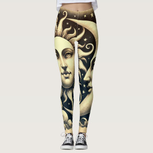 Vintage Sonne & Mond Leggings