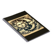 Vintage Sonne & Mond Notizblock (Rechte Seite)