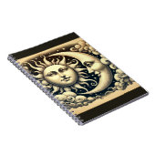 Vintage Sonne & Mond Notizblock (Rechte Seite)