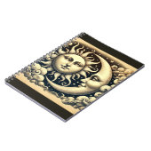 Vintage Sonne & Mond Notizblock (Linke Seite)