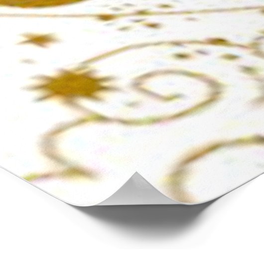 Vintage Sonne & Mond Poster (Ecke)