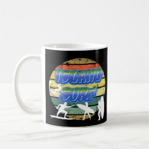 Vintage Sonne, Sand und Surf Kaffeetasse