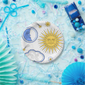 Vintage Sonne und Mond Pappteller (Party)