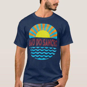 Vintage Sonne und Wellen am Strand von Baio do San T-Shirt