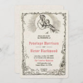 Vintage Sonnenaufgang Liebe Hochzeit Einladung (Vorne/Hinten)