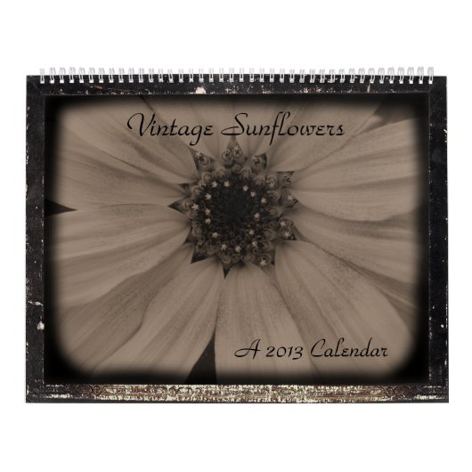 Vintage Sonnenblume 2013 Kalender (Titelbild)