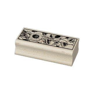 Vintage Sonnenblume Antike Gummistempel