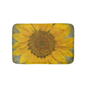 Vintage Sonnenblume-Bad-Matte Badematte