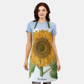 Vintage Sonnenblume Blume von Basilius Besler Schürze (Getragen)