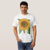 Vintage Sonnenblume Blume von Basilius Besler T-Shirt (Vorne ganz)