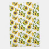 Vintage Sonnenblume Bouquet Muster Geschirrtuch (Vertikal)