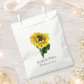 Vintage Sonnenblume Custom Wedding Favor Bag Geschenktütchen (Ausgeschnitten)