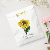 Vintage Sonnenblume Custom Wedding Favor Bag Geschenktütchen (Versiegelt)