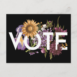 Vintage Sonnenblume Femine Feminine Wählen Sie ein Postkarte