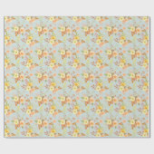 Vintage Sonnenblume Geschenkpapier (Flach)