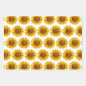 Vintage Sonnenblume Happy Blume Geschenkpapier Set (Vorderseite 3)
