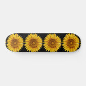 Vintage Sonnenblume Happy Blume Skateboard (Horizontal)