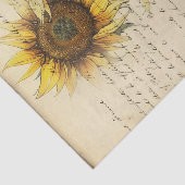 Vintage Sonnenblume II Seidenpapier (Ausschnitt)