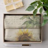 Vintage Sonnenblume II Seidenpapier (Geschenk)