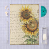 Vintage Sonnenblume II Seidenpapier (Handwerk)